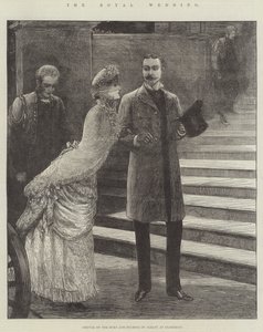 The Royal Wedding, Arrival of the Duke and Duchess of Albany at Claremont by Henry Stephen Ludlow